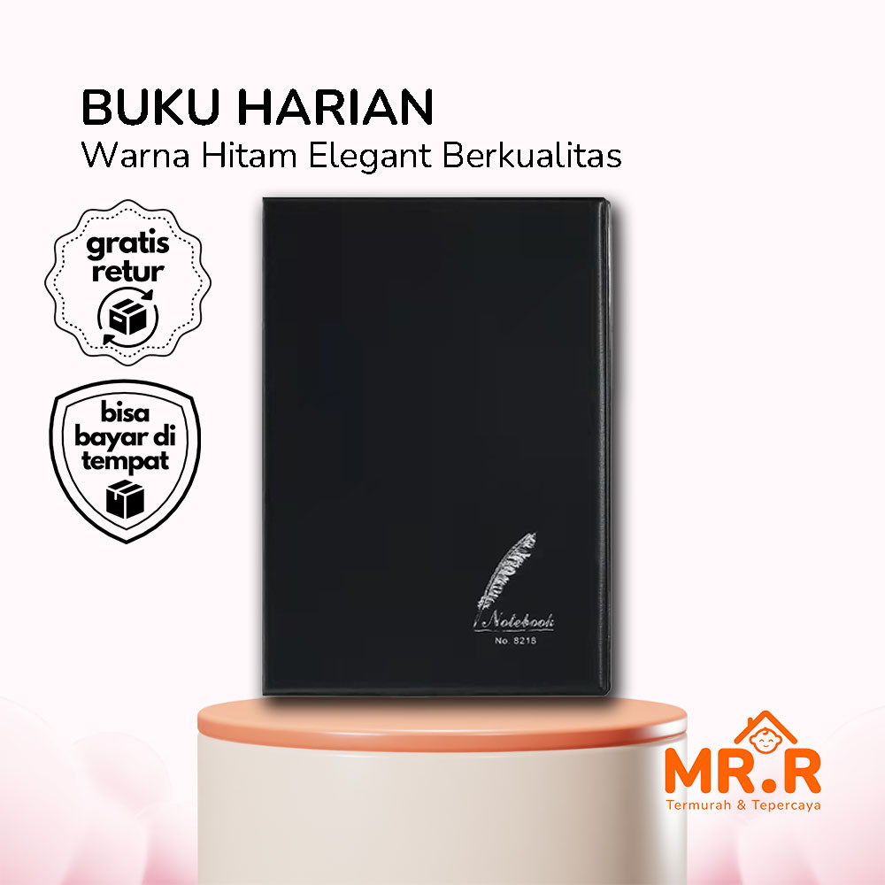 

Buku Tulis Harian Buku Catatan Kulit Notebook Fashionable Desain Premium Buku Diary Hitam Serbaguna