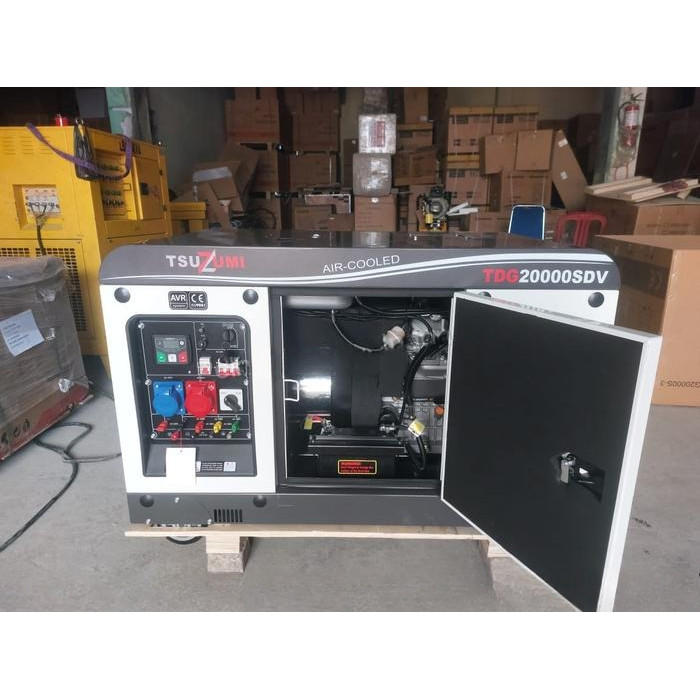 Genset TSUZUMI 20 kva diesel 3 phase TDG20000SDV Silent Diesel Generator
