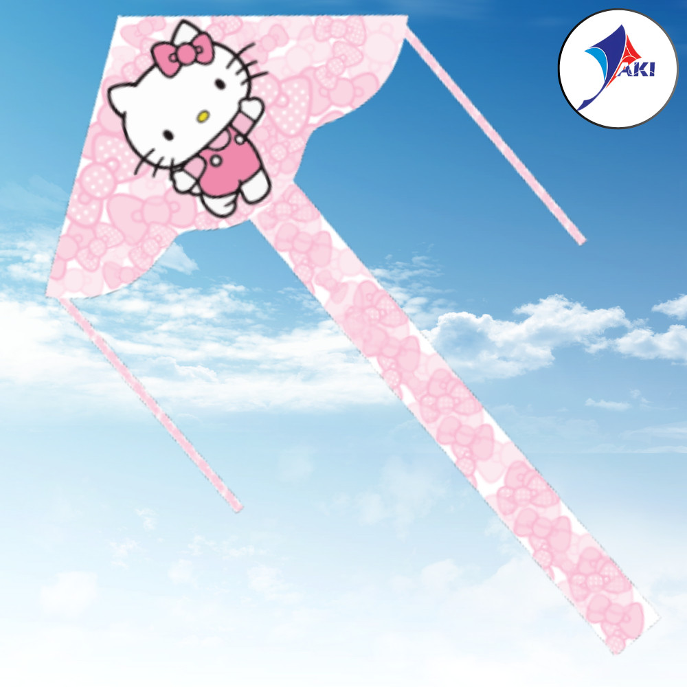 

* Layangan Ripstop Hello Kitty (Versi Pita) Edisi Kartun Hello Kitty Ukuran Kecil Anti Air dan Tidak Mudah Sobek / Layangan Untuk Anak-Anak Dewasa Olahraga / Layangan Mainan Outdoor/Layangan Hias/Layangan Murah/Layangan Bagus/Layangan Kreasi *