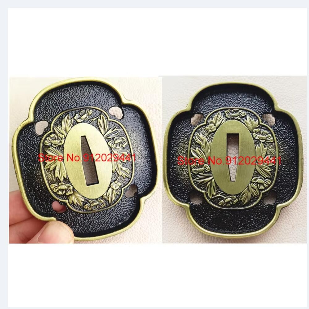 Alloy Guard Tsuba For Japanese Samurai Katana Sword Wakizashi Tanto DIY Accessory