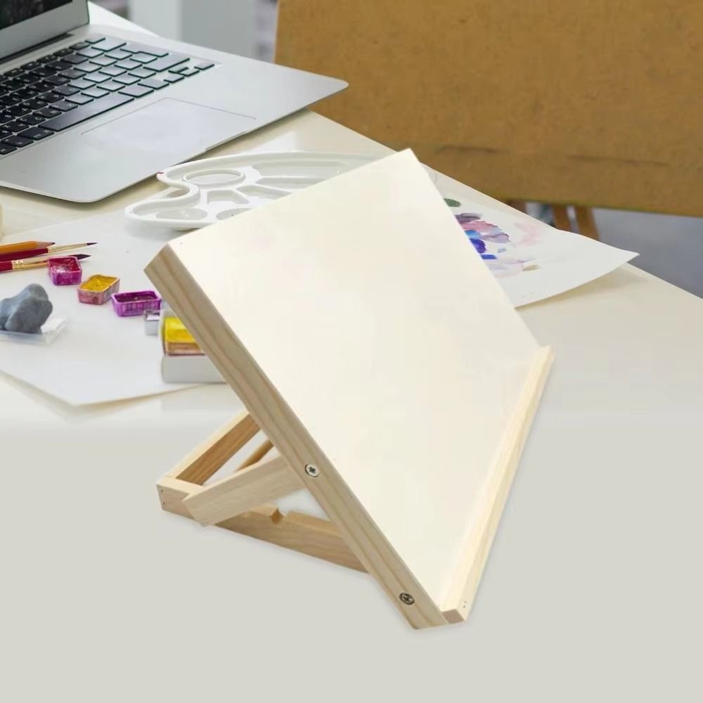 

Sturdy Multifunctional Wooden Table Easel Portable Foldable Painting Holder Lightweight Solid Wood Sketching Board Beginners