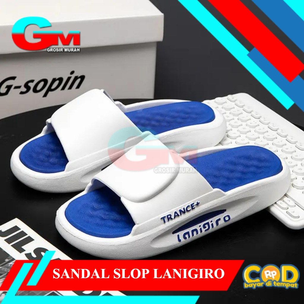 Sandal Pria LANIGIRO/Sandal Slide Sandal Rumah Sandal Pria Sendal Ruangan Sandal Pria