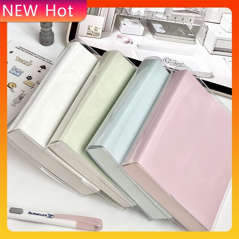 

Simple High Beauty Super Thick A6 Notebook Pink Blue Green White Four Colors Writing Diary Making Collage Stationery Gifts