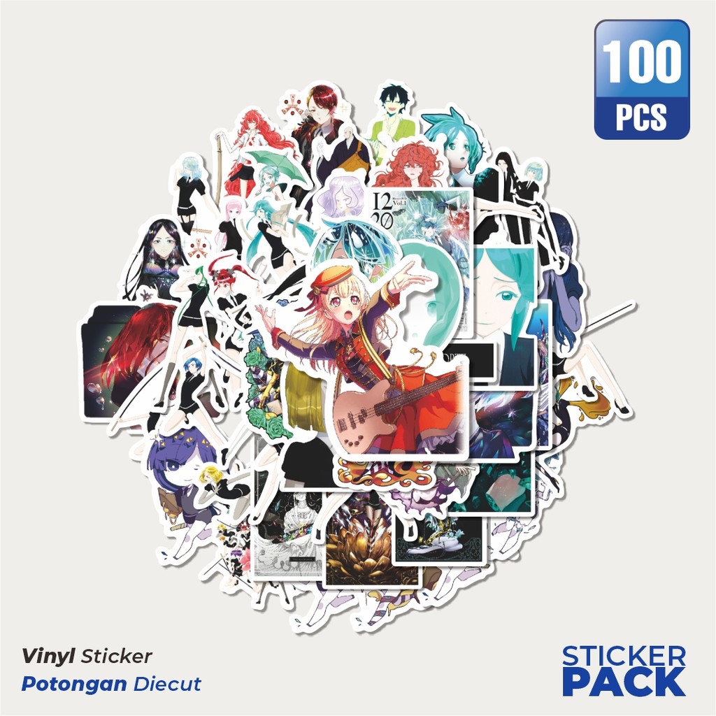 

Stiker Vinyl Stiker Anime Land Of The Lustrous Char Mix 01 Waterproof Aesthetic- Untuk Laptop, Motor, dan Helm - Paper Stationery Pack