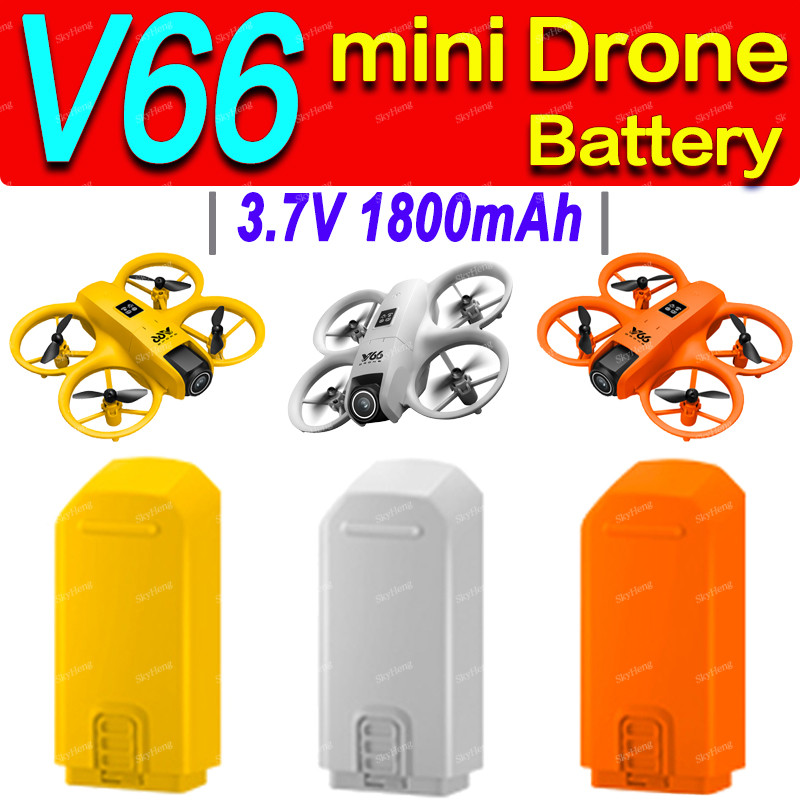 3.7V 1800mAh Battery For V66 Drone  al Battery For V66 mini RC Plane Replaceable Battery Parts