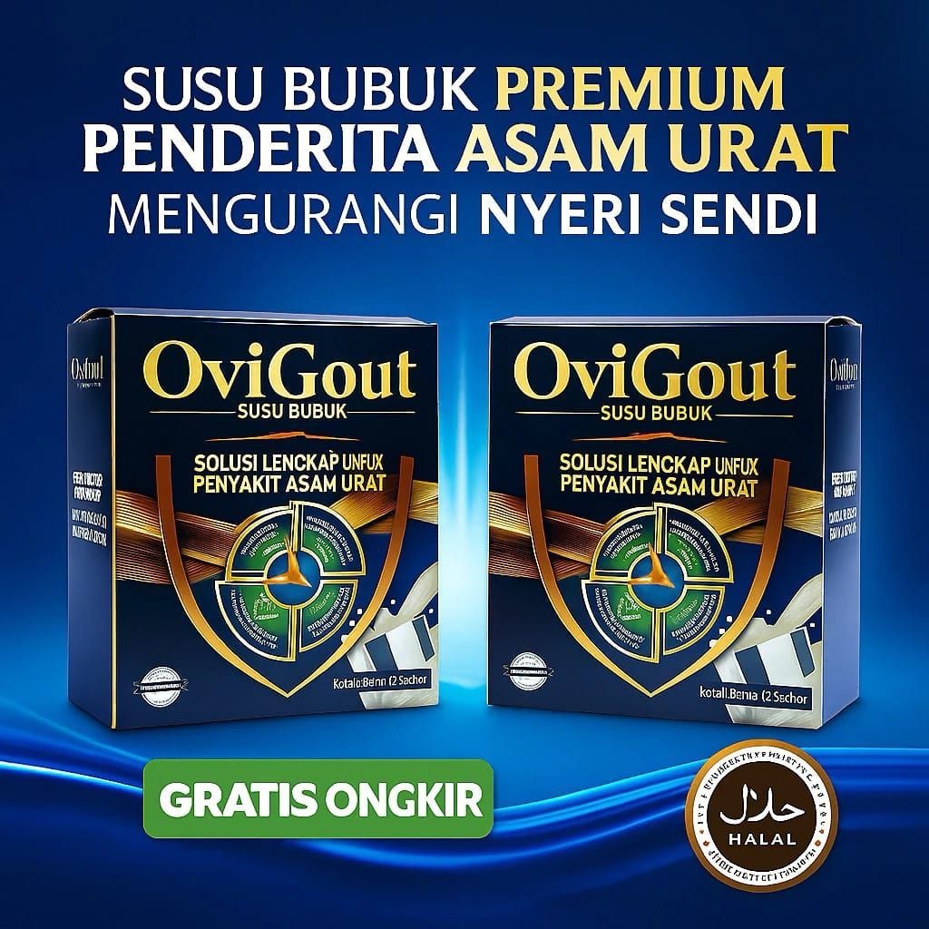

OVIGOUT 1 Box Milik Susu Suplemen Kesehatan Asam Urat, Kolesterol Dan Nyeri Senid