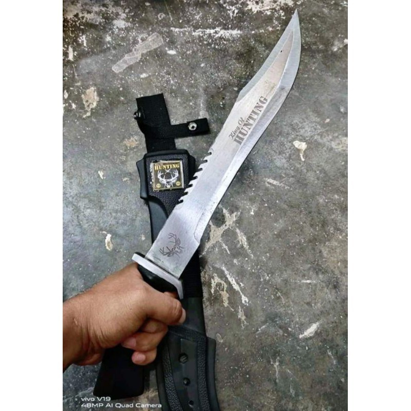 BAYAR DI TEMPAT PISAU HUNTING SUPER TAJAM ORIGINAL BAJA/ (survival kit)pisau hunting/berburu hunting