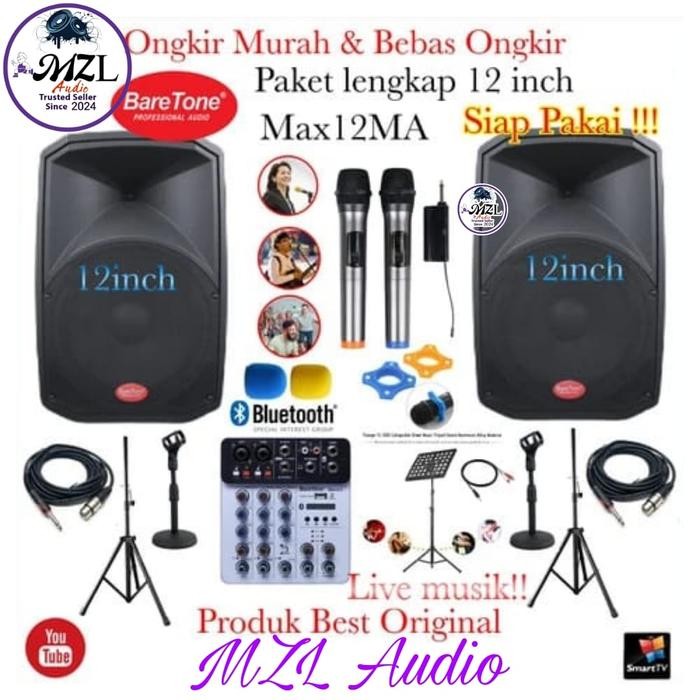 Paket Sound system 12 inch Live musik indoor dan outdoor super Power