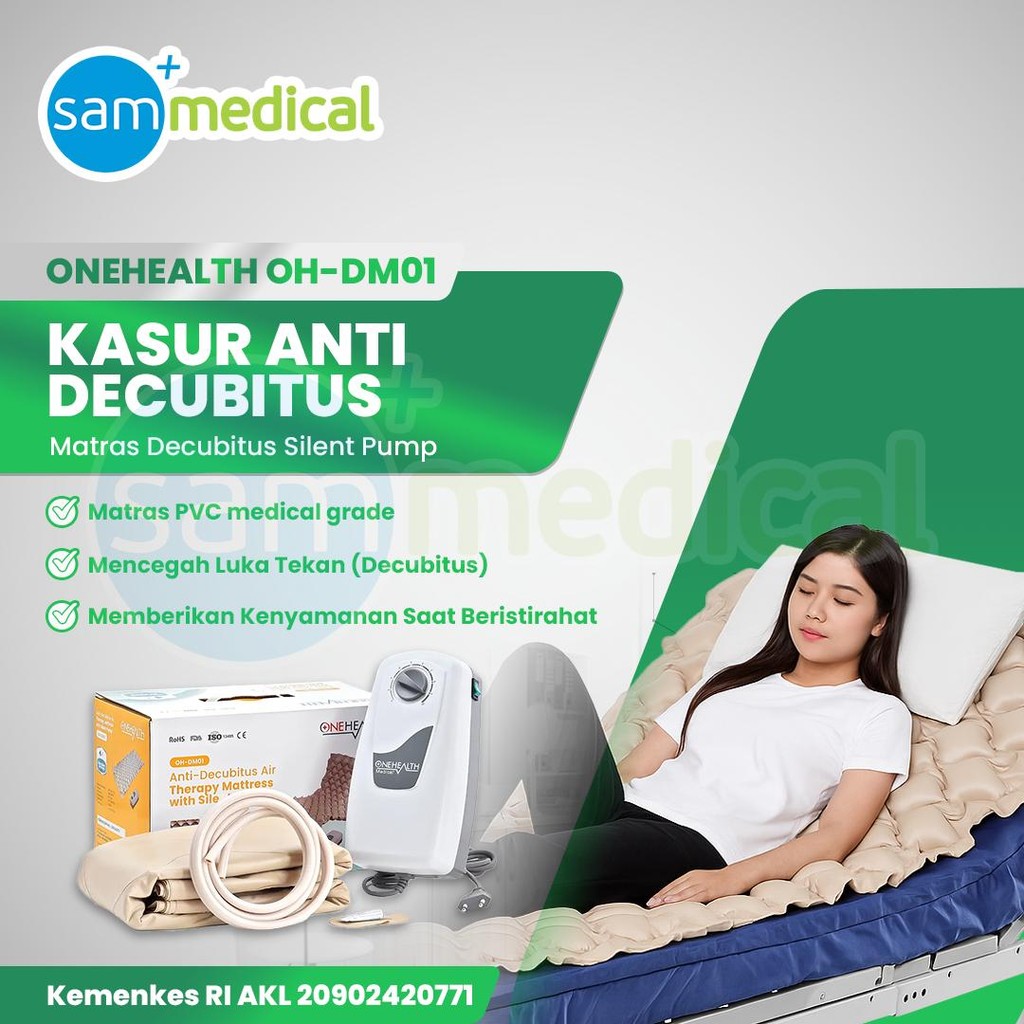 One Health Kasur Anti Decubitus / Matras Decubitus Silent Pump OH-DM01 / Kasur Angin Anti Decubitus