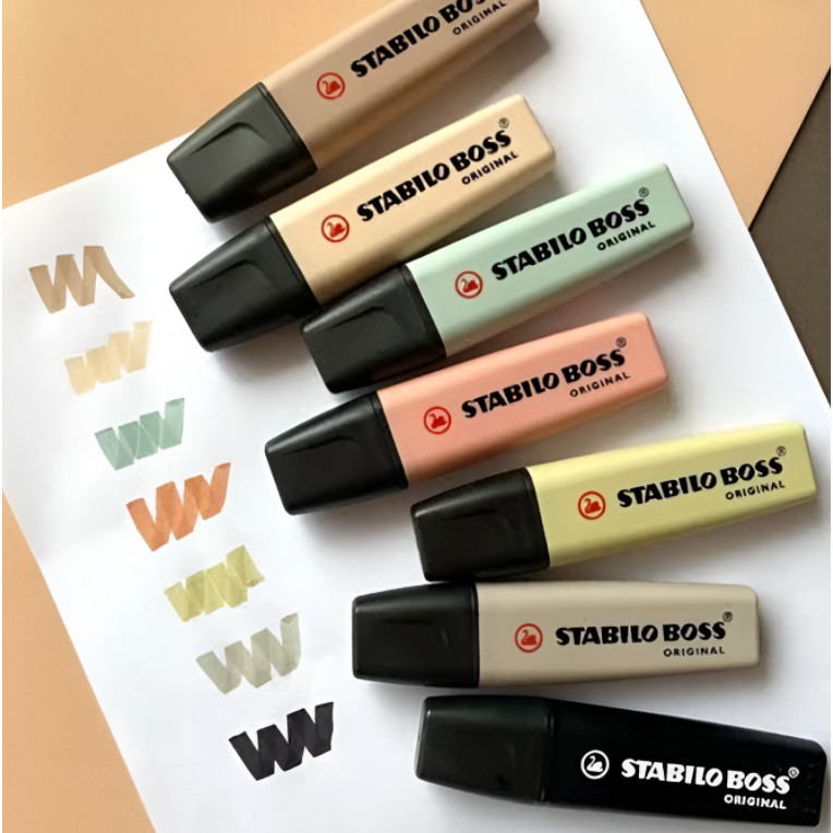 

Stabilo Boss Naturecolors Highlighter - Marker Spidol Warna Warni Aesthetic Nature Tone Earth Tone