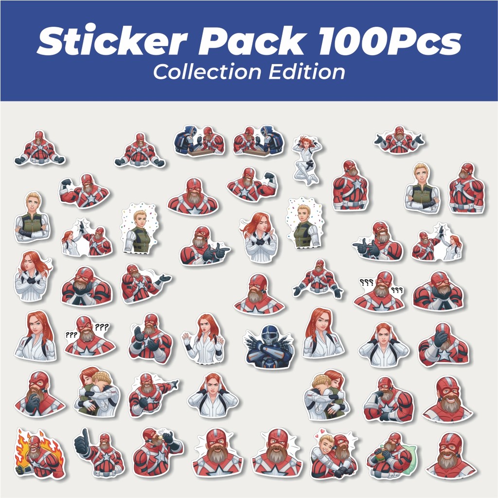 

Hot Stiker Red Guard [Penjaga Merah] Lucu Anti Air Stikers Berperekat Waterproof Sticker Decal Buat Motor Helm Buku Journal Koper Casing HP Laptop Botol Minum