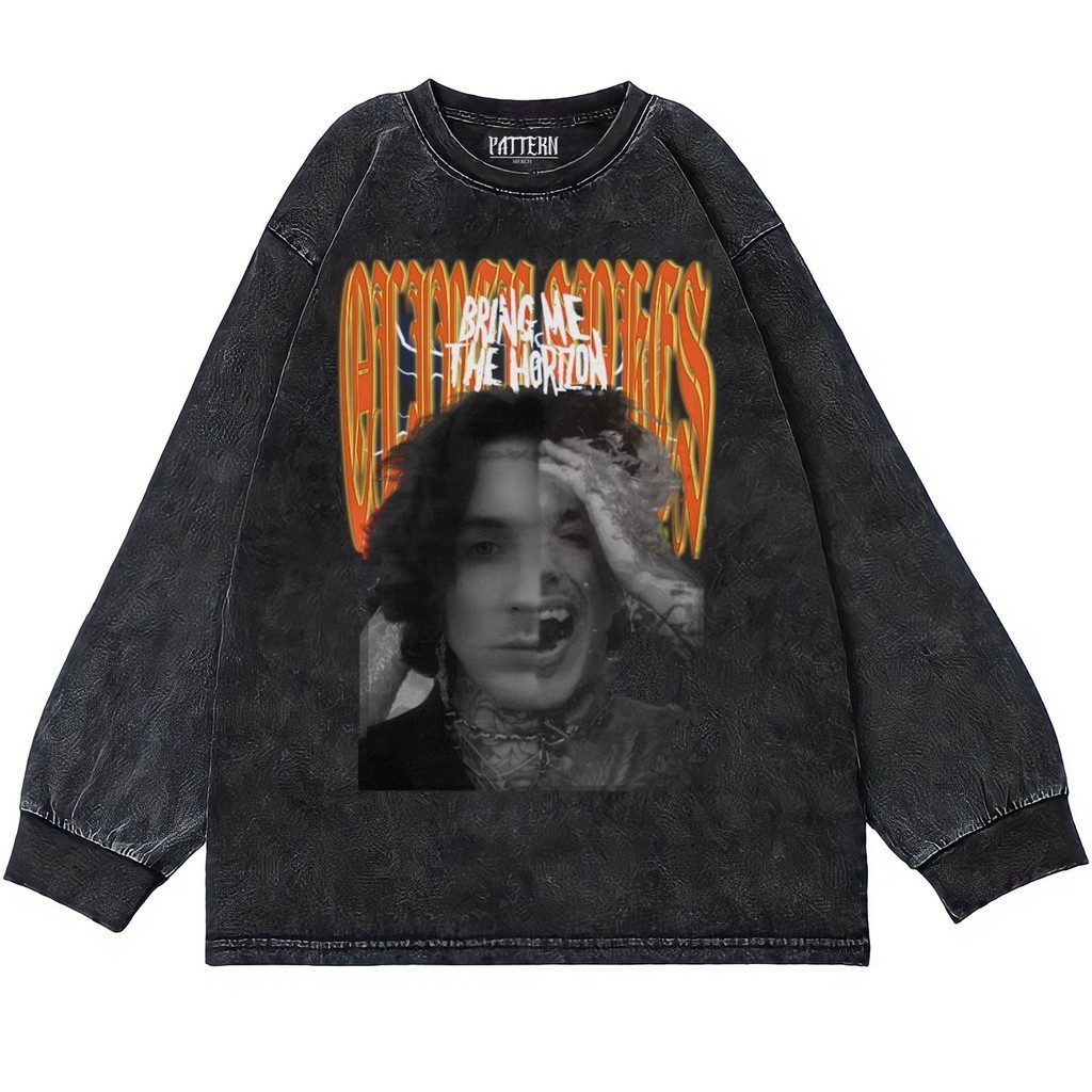 Patternmerch "bmth oliver sykes paranoia" Oversize T-Shirt | Longsleeve Oversized | washing tee | Ka