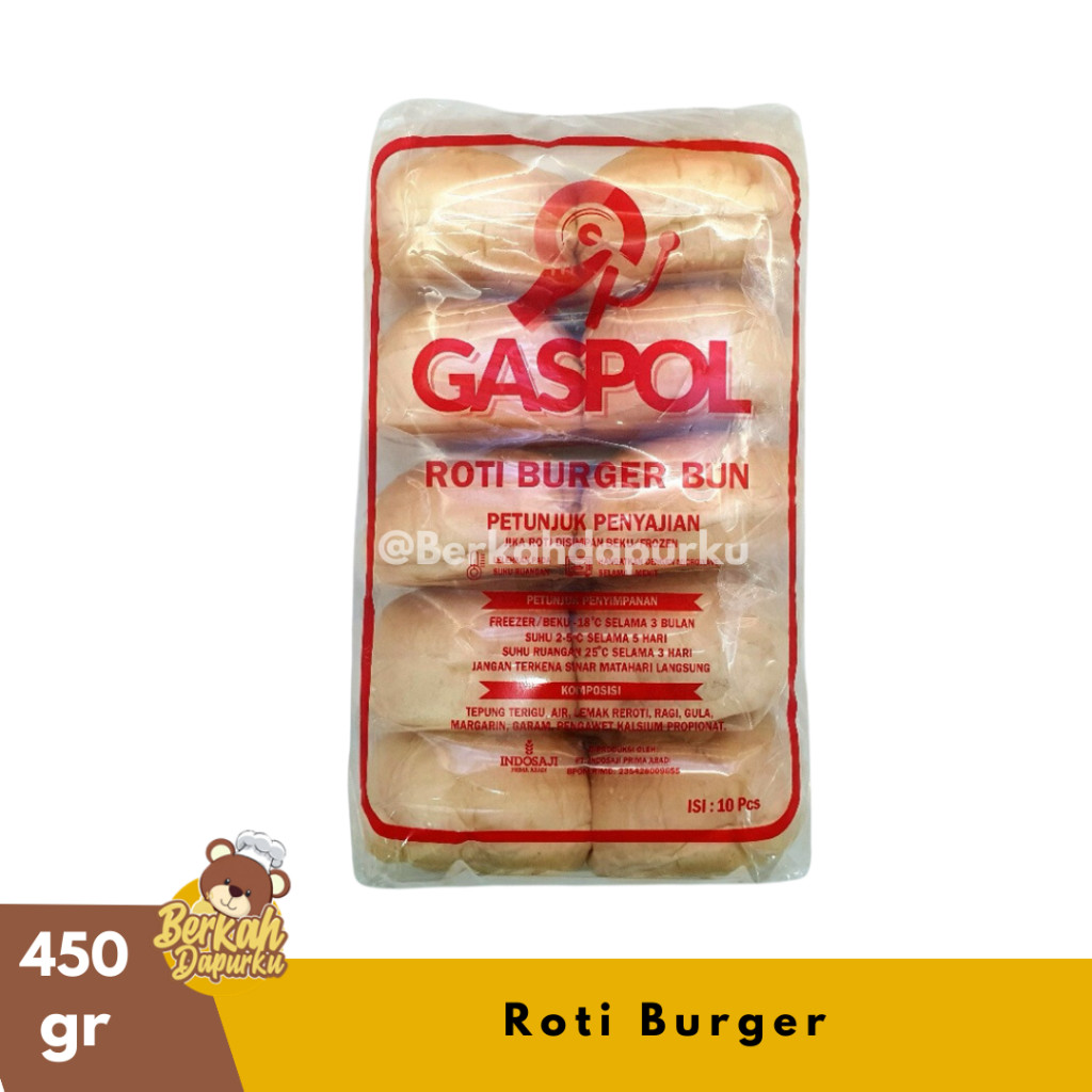 

Gaspol Burger Bun 450g Roti Burger