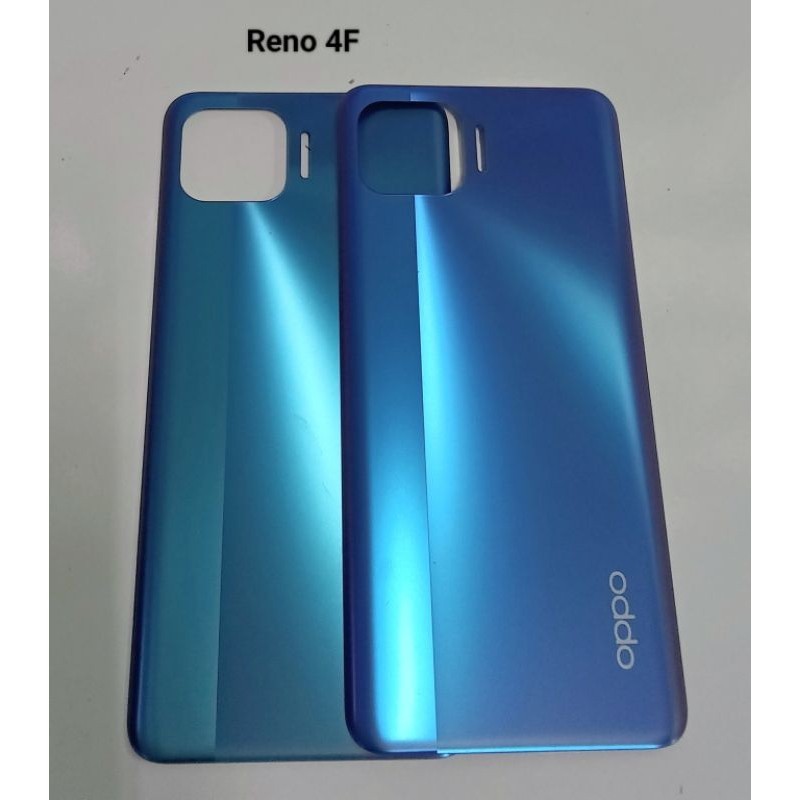 Backdoor tutup belakang back cover Oppo Reno 4F biru Original