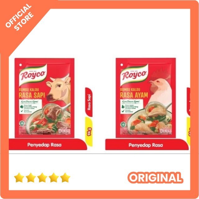 

Royco bumbu kaldu rasa ayam - sapi 94gr - penyedap makanan beryodium