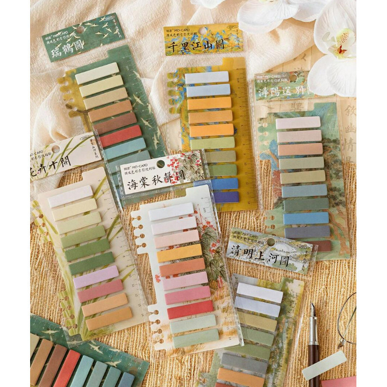 

200 Pcs Index Label Sticky Notes Binder Bisa Ditulis Pembatas Buku Catat Tempel Stationery