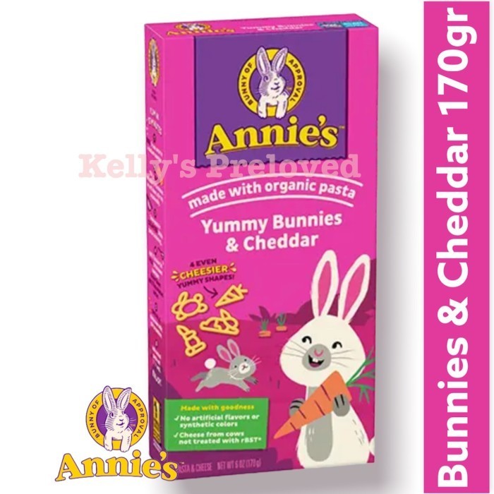 

ANNIE'S ORGANIC MACARONI & CHEESE | BUNNIES & CHEDDAR 170 GR | ANNIES