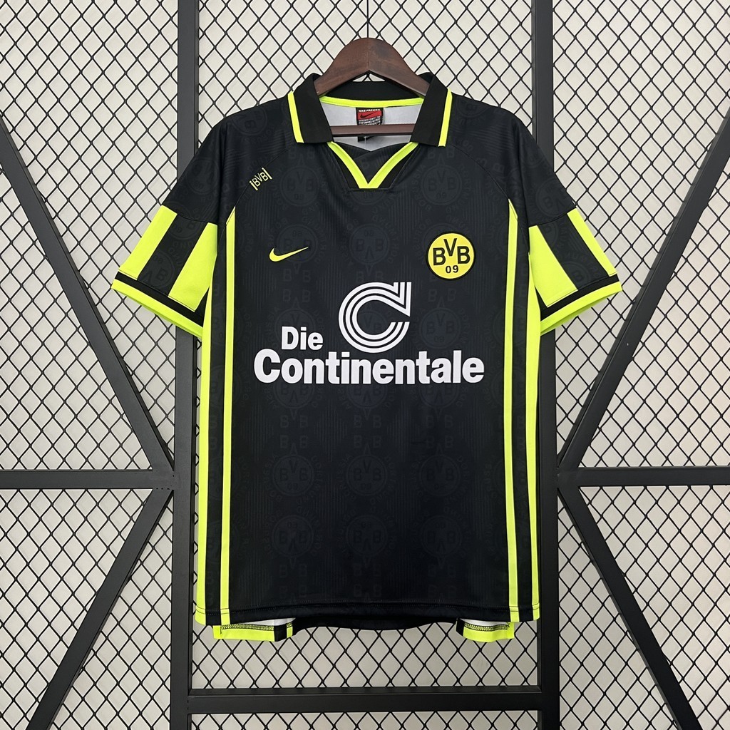 Jersey Retro Dortmund 96/97 Away a5 Bola RetroT shirt pria