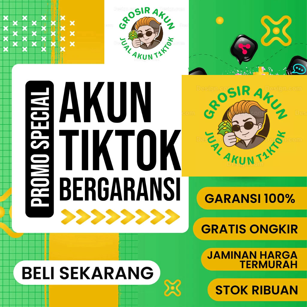 GROSIR JUAL GUDANG AKUN  TIKTOK TIK TOK TT SHOP TIKTOKSHOP AFFILIATE FYP LIVE GAME 1000 2000 2K REAL