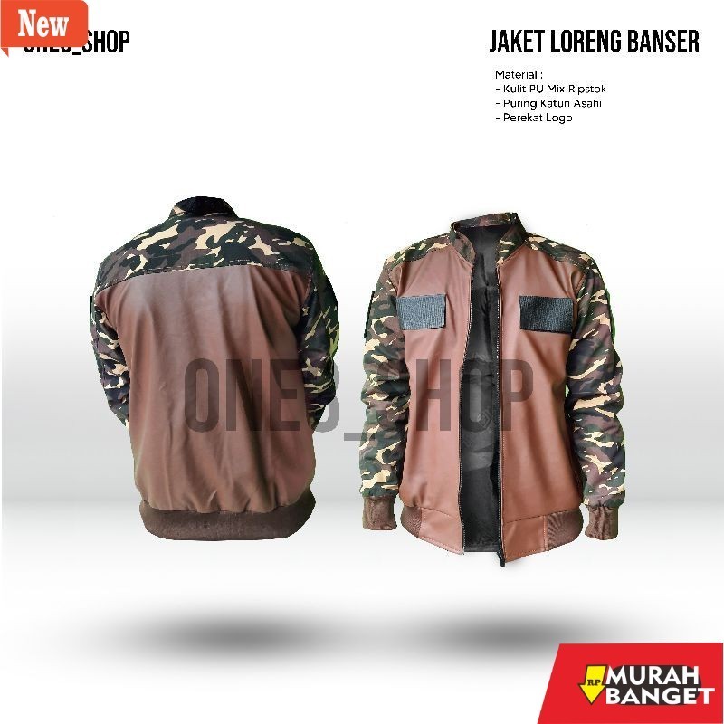 jaket kulit pria garut Jaket Banser Kulit Sintetis Coklat