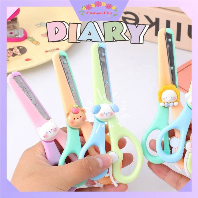 

FASHION FAIR 6296 Gunting DIY Motif Karakter / Portable Mini Size Scissors / Gunting Lucu Alat Sekolah Anak / Gunting Kecil Boneka Lucu
