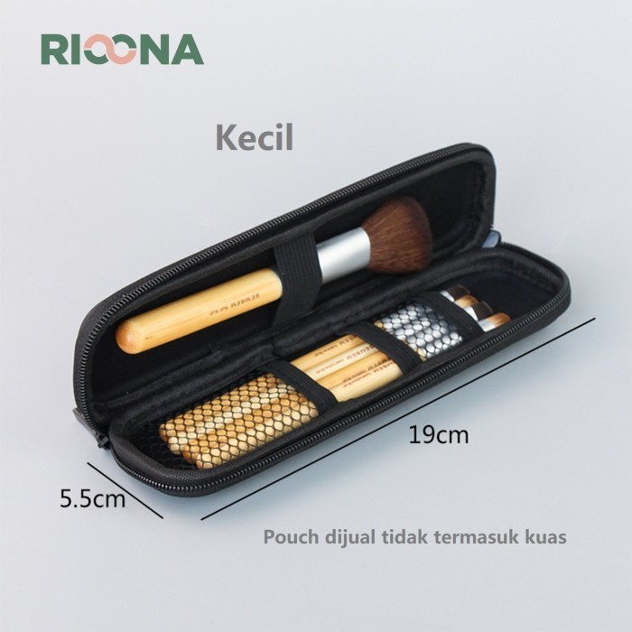 

TERLARIS! Tempat Kuas Tempat Pensil Pouch Kuas Pouch Pensil Bahan EVA - Hitam Kecil