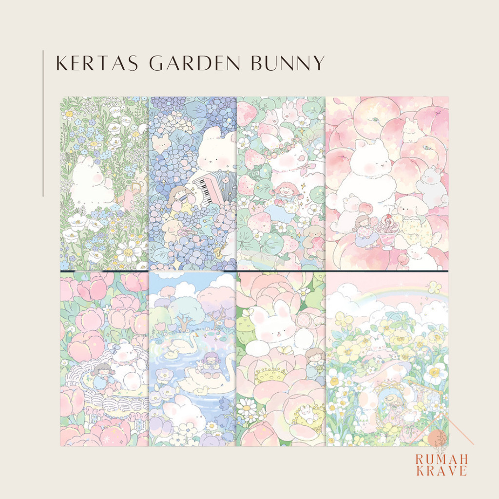 

RUMAH KRAVE - (32pcs) Kertas Garden Bunny 21x29cm Origami