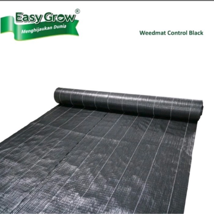 Easy Grow Weedmat 4 x 5 meter. Pengendali Rumput Pengganti Mulsa - Hitam