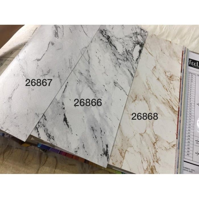 Wallpaper Dinding Murah Motif Marmer 3D Granit Mewah