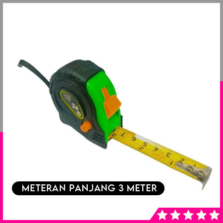 Meteran Tukang Kayu Bangunan 3 Meter M