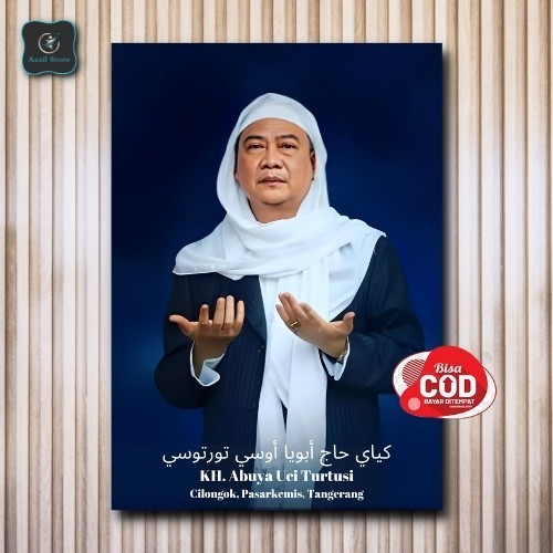Bingkai Foto Abuya Uci Turtusi - Cilongok Tangerang Banten - ABUYA UCI 01, 20x30cm - Asmara Store