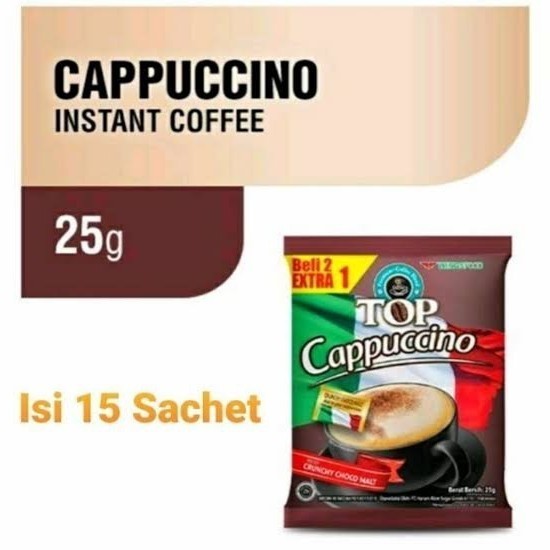 

Top cappuccino with crunchy choco malt
