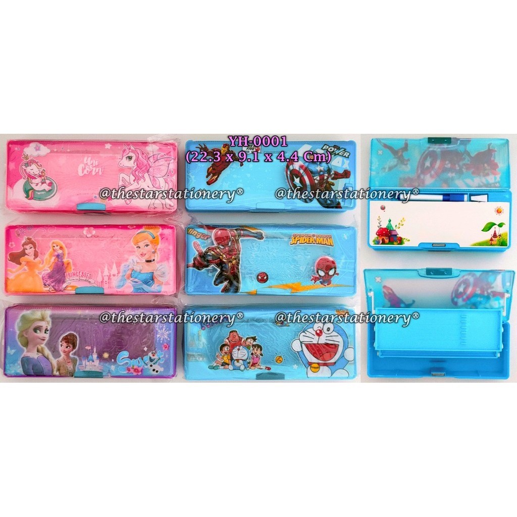 

(1 Biji) Kotak Pensil Magnet YH-0001 3 Susun / Tempat Pensil Magnet 22.3*9.1*4.4 Cm