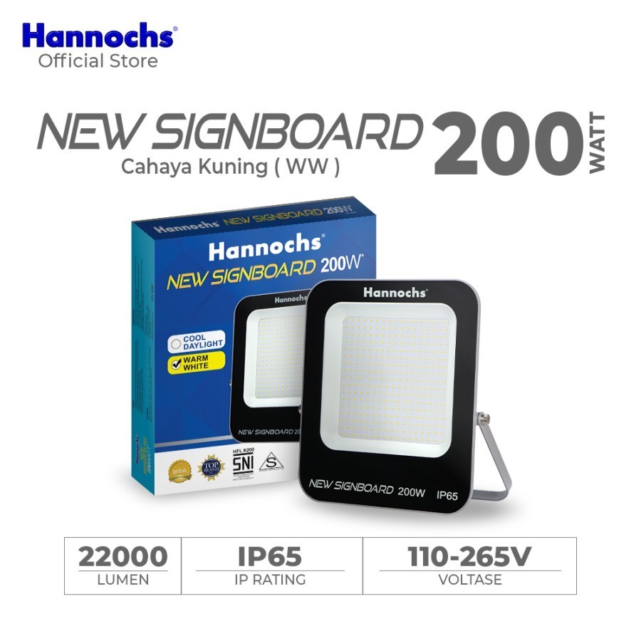 Lampu Sorot / Tembak Hannochs Signboard 200W LED Bergaransi