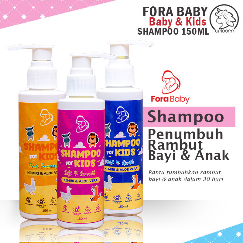 FORA Baby Shampoo Penumbuh Rambut Bayi & Anak 150ml | Sampo Bayi & Anak