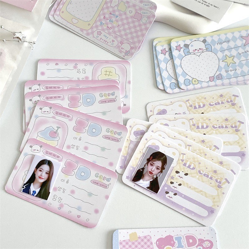 

[GAMGAM] White Puppies series ID Card Idol Kartu Photo KPOP Packaging Photocard