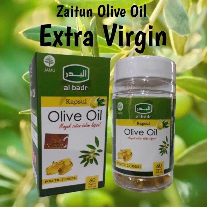 Minyak zaitun extra virgin olive oil al badr 60 kapsul zaitun