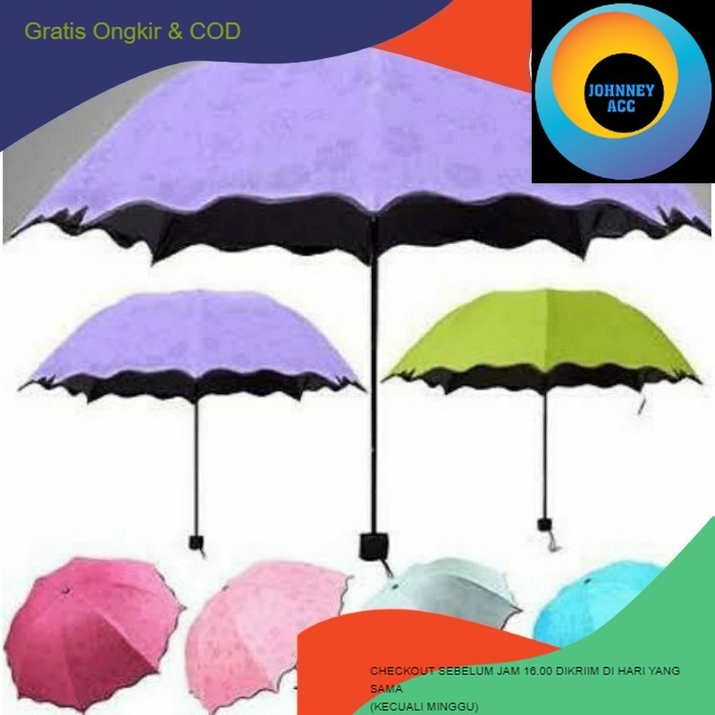 

JA PAYUNG 3D LIPAT AJAIB KELUAR MOTIF BILA KENA AIR 3D MAGIC UMBRELLA HUJAN ANTI UV PAYUNG HUJAN ANTI SINAR MATAHARI UV AJAIB MUNCUL MOTIF JIKA BASAH BONUS SARUNG PAYUNG