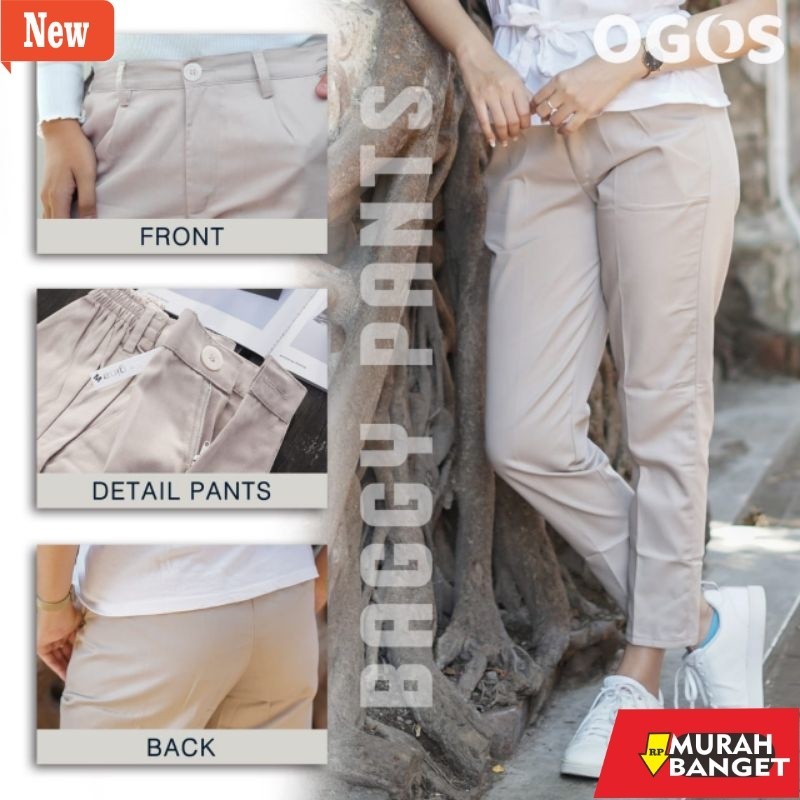 Celana kerja pria yg kekinian lagi viral- PROMO CELANA BAGGY PANTS AMERICAN DRILL PREMIUM//SIZE M L 