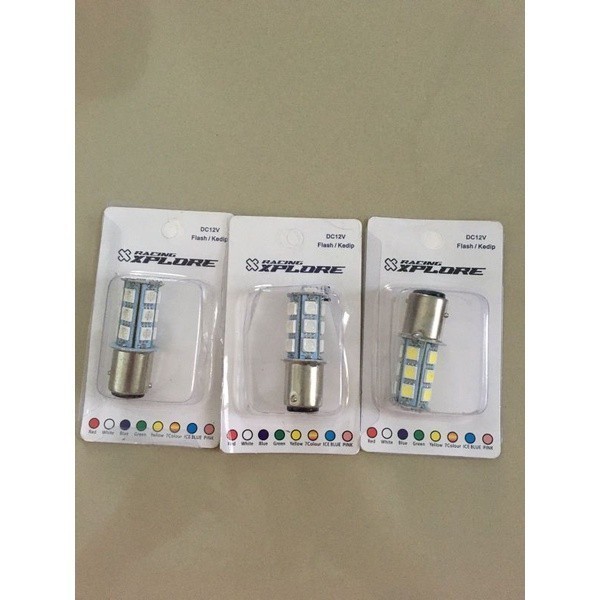 [ DELSER MOTOR ] LAMPU STOP REM STOPLAMP 18 TITIK LED KEDIP MOBIL MOTOR MIO BEAT SCOOPY VARIO JUPITE