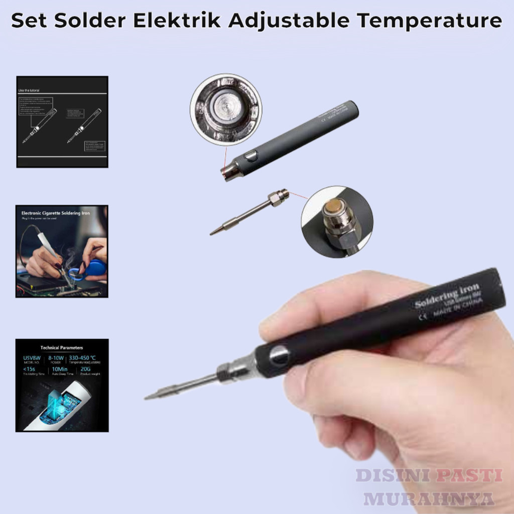 

SPCR Set Solder Elektrik Adjustable Temperature USB 8W 5V KU7E5V