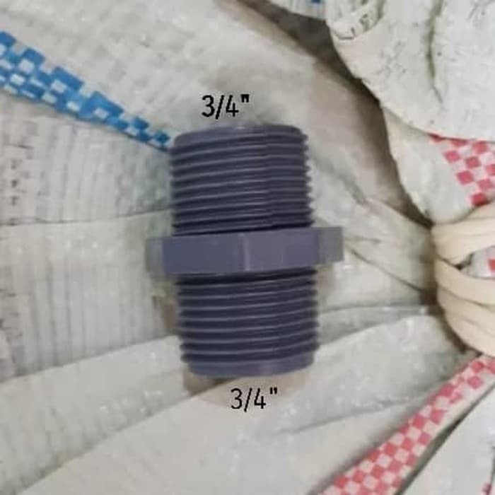 Double Neple pvc 3/4"/ Dobel nepel/ double nepel pvc 3/4"