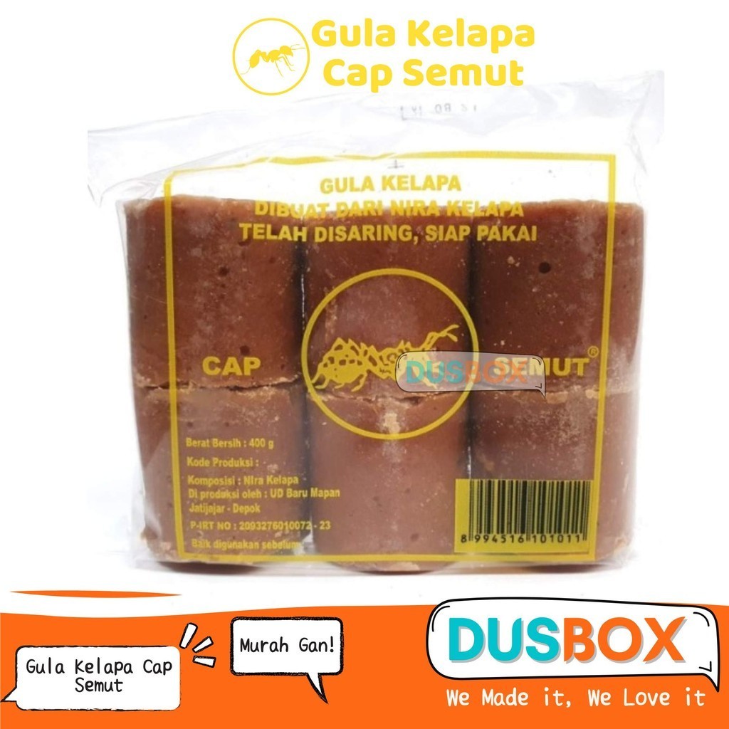 

Gula Kelapa Cap Semut/ Gula Merah Semut 400gr / Gula Merah Nira / Gula Aren Balok / Gula Merah / Gula Jawa