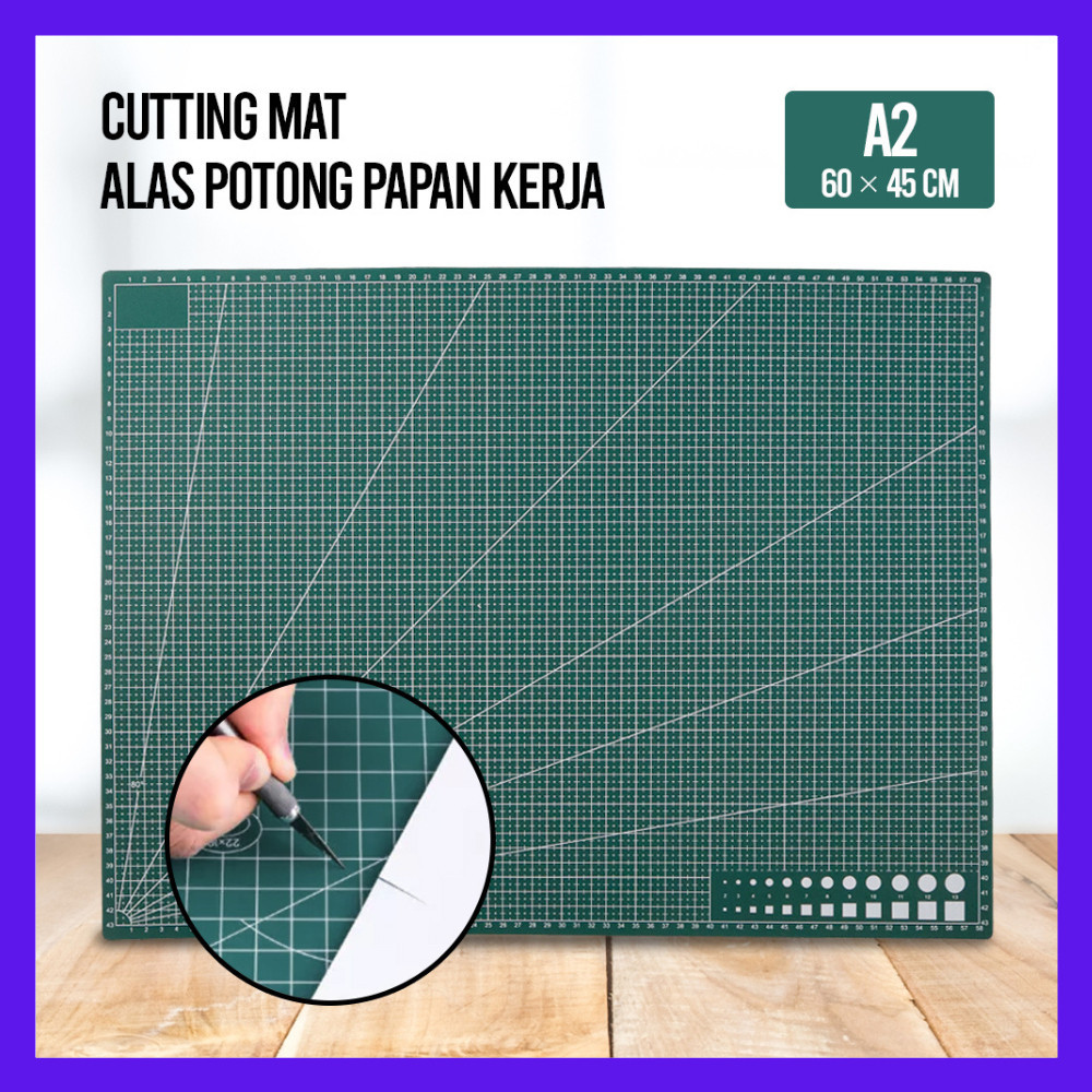 

inovasi_tani-Cutting Mat Ukuran Besar A2 60 x 45 cm Alas Potong Working Pad Cutting Mat Alas Potong-COD GRATIS ONGKIR