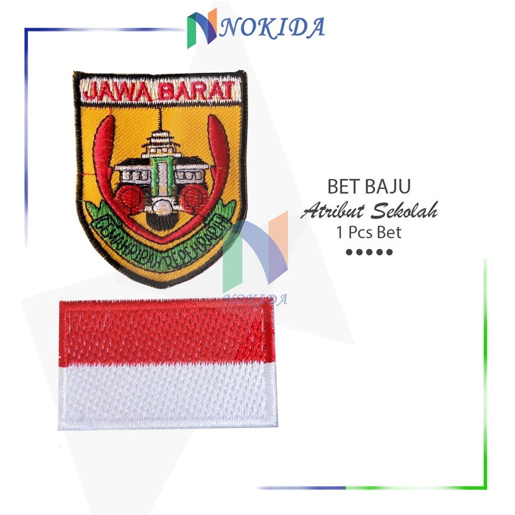Nokida Bet Bordir Atribut Pakaian [1 Pcs] / Perlengkapan Sekolah Kantor / Aksesoris Baju Pramuka Din