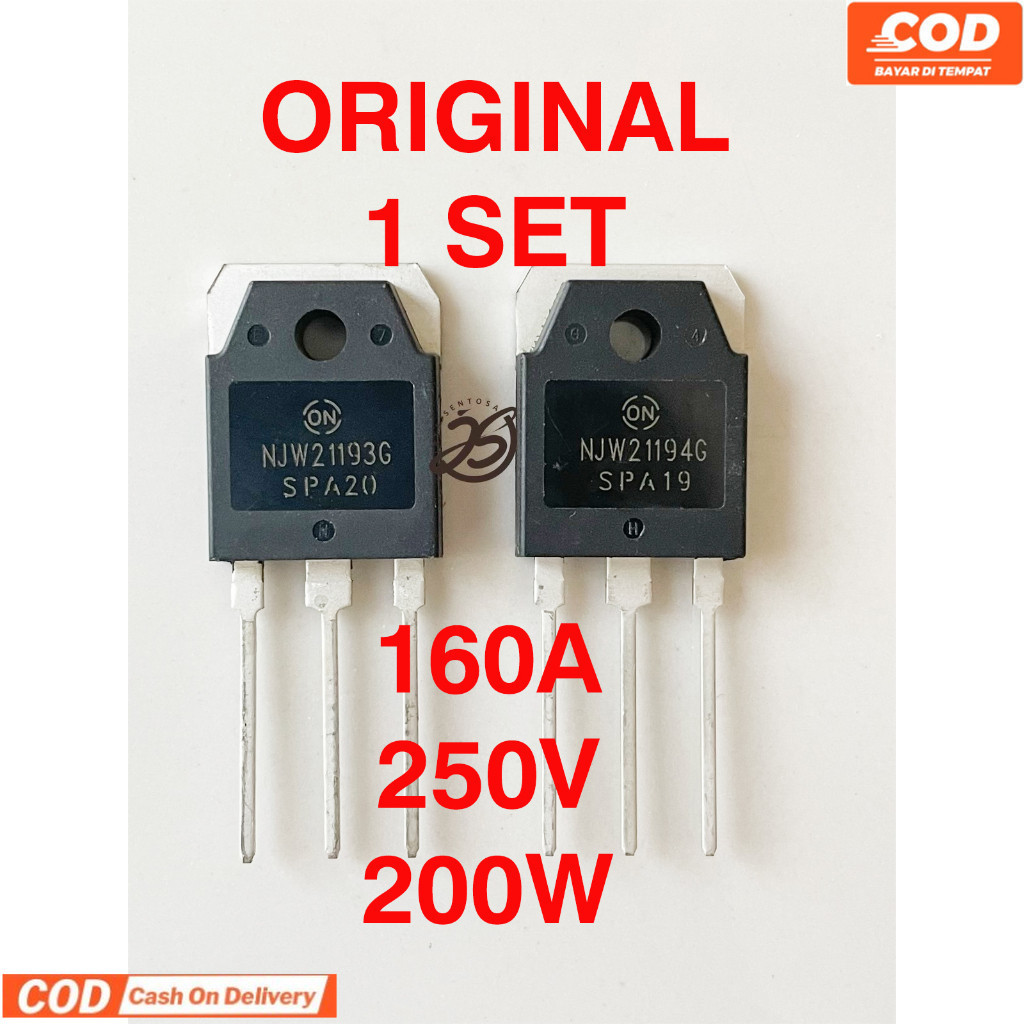 NJW21193 NJW21194 ASLI ORIGINAL (1SET) NJW21193G - 21194G ORI MEREK ON NJW 21193-21194 NJW 21193G 21