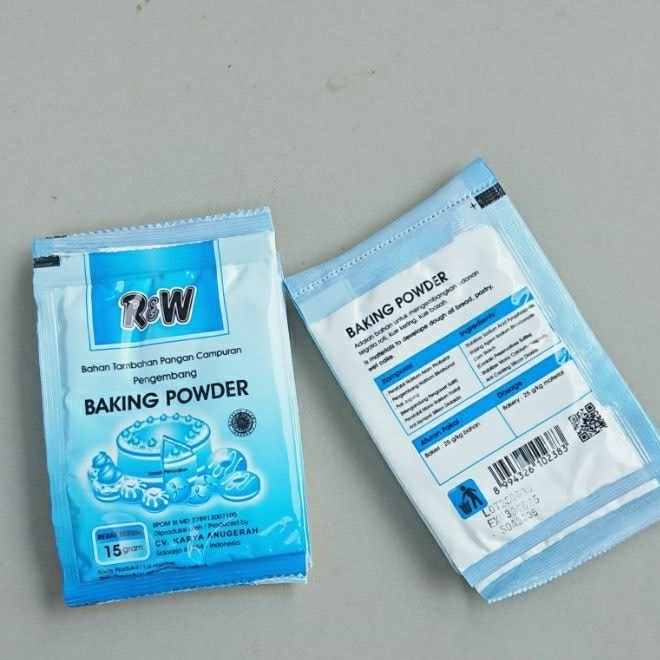 

RW baking powder pengembang kue bahan baking 15 g Biru Double Acting 1 Pack