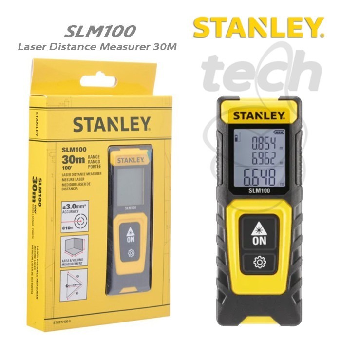 Meteran Laser Digital Measure 30M Stanley SLM100 SLM 100 STHT77100-0