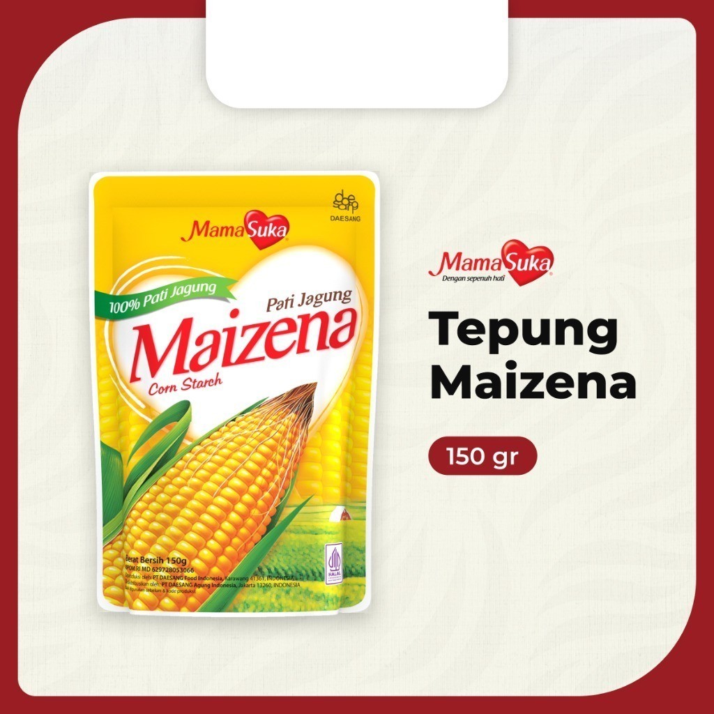 

JOSCELLY.ID MAMASUKA Tepung Maizena 150 gr (100% Pati Jagung)