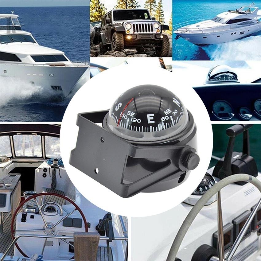 Adjustable Kompas Kapal Perahu Kemiringan Kapal Compass Declanation Marine Kompas Navigasi untuk Mob